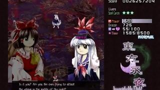 Minha primeira vez jogando Touhou 8: Imperishable Night