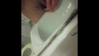 teen boy wash his dick and cum in the sink