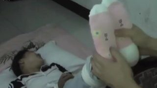 Chinese Student Tickle Nylons/Socks/Barefeet