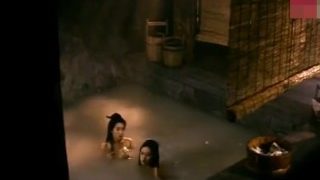 two chinese beauty taking shower together(Li Gong&Rosamund Kwan）